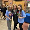 Jane (left) & Patricia (right) with Vicki at a Roncolli High School performance. 